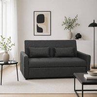 Wyld Haus Lula Charcoal Grey 3 Way Convertible 2 Seater Sofa Bed