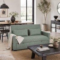 Wyld Haus Nenase Mint Green 2 Seater 3 Way Convertible Sofa Bed in Light Green