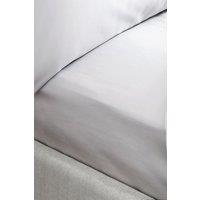 Bianca 400 Thread Count Cotton Sateen 36cm Depth Sheet in Grey | Size: Super King Fitted
