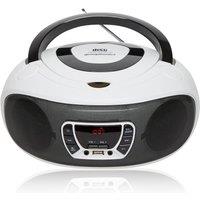 Grouptronics DAB Radio with CD Player USB MP3 & AUX IN For Smartphone & Tablet in White