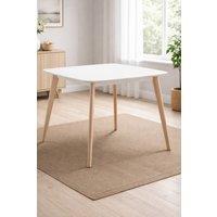 Julian Bowen Casa Square 4 Seater Dining Table in White