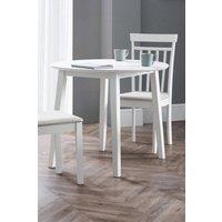 Julian Bowen Coast Round 2-4 Seater Drop Leaf Dining Table in White
