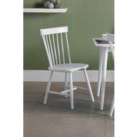 Julian Bowen Torino Spindle Back Dining Chair (Set of 2) in White