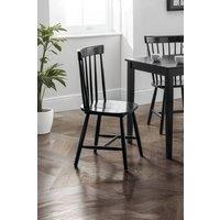 Julian Bowen Torino Spindle Back Dining Chair (Set of 2) in Black