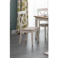 Julian Bowen Davenport Dining Chair (Set of 2) in Ivory