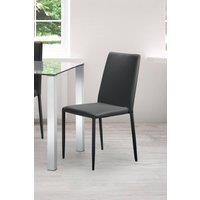 Julian Bowen Jazz Fully Upholstered Stacking Dining Chair (Set of 4) in Black