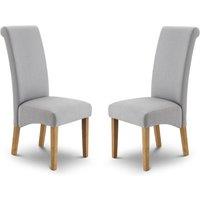 Julian Bowen Rio Upholstered Dining Chair (Set of 2) in Grey