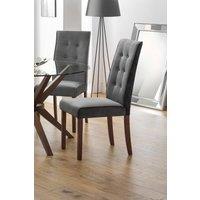 Julian Bowen Madrid Upholstered Dining Chair (Set of 2) in Grey