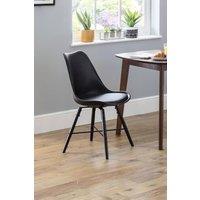 Julian Bowen Kari Plastic Dining Chair (Set of 2) in Black