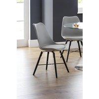 Julian Bowen Kari Plastic Dining Chair (Set of 2) in Grey