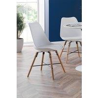 Julian Bowen Kari Plastic Dining Chair (Set of 2) in White