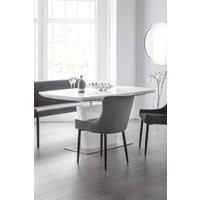 Julian Bowen Como Rectangular Extending High Gloss 4-6 Seater Dining Table in White