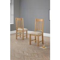 Julian Bowen Hereford Dining Chair (Set of 2) in Light Oak