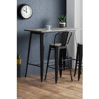Julian Bowen Grafton Rectangular 2-4 Seater Bar Table in Brown
