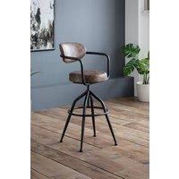 Julian Bowen Barbican Upholstered Bar Stool in Brown