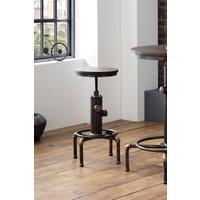 Julian Bowen Rockport Round Bar Stool in Dark Brown