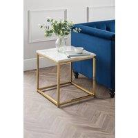 Julian Bowen Scala Square Side Table in Gold