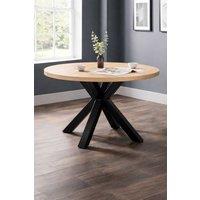 Julian Bowen Berwick Round 4 Seater Dining Table in Light Oak