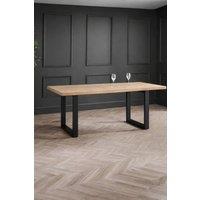 Julian Bowen Berwick Rectangular 4-6 Seater Dining Table in Light Oak