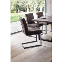 Julian Bowen Brooklyn Upholstered Dining Chair (Set of 2) in Grey