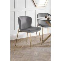 Julian Bowen Harper Upholstered Dining Chair (Set of 2) in Grey