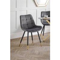 Julian Bowen Hadid Upholstered Dining Chair (Set of 2) in Grey