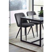 Julian Bowen Burgess Upholstered Dining Chair (Set of 2) in Grey