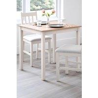 Julian Bowen Coxmoor Square 4 Seater Dining Table in Ivory