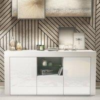 Creative Furniture Aurora Sideboard 145cm - White with Gloss Doors