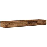 Berkfield Home Bed Drawers - Old Wood, 160 x 36.5 x 16.5 cm, Made of Engineered Wood in Brown | Size: 160 x 36.5 x 16.5 cm