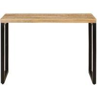 Berkfield Home Dining Table 110x50x76 cm Solid Wood Mango in Light Tan | Size: 110 x 50 x 76 cm