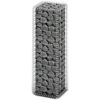 Berkfield Home Gabion Basket with Lids Galvanised Wire 100 x 30 x 30 cm in Silver