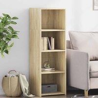 Berkfield Home Highboard Sonoma Oak 40x41x124 cm Engineered Wood in Light Oak | Size: 40 x 41 x 124 cm