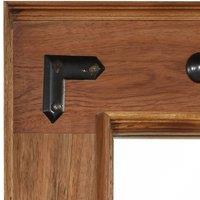 Berkfield Home Mirror Solid Acacia Wood 50x80 cm in Brown