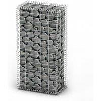 Berkfield Home Gabion Basket with Lids Galvanised Wire 100 x 50 x 30 cm in Silver