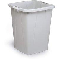 Durable 90L Waste Bin Grey - Square Recycling Bin - Food Bin - Durabin | Size: 1 Pack