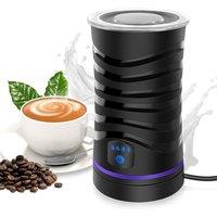 NESTLUNE 4 in 1 Hot Chocolate Maker Coffee Electric Milk Steamer in Black | Size: 100 cm x 100 cm