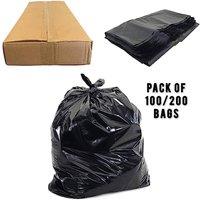 SPETLEK BLACK HEAVY DUTY BIN LINERS BAGS 200x | Size: 0.6m2