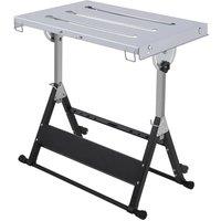 NESTLUNE 30x20Folding Workbench Welding Table in Silver | Size: 10000mm x 520mm