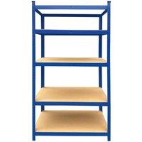 EONLION 5 Tier Garage Racking Shelving Storage in Blue | Size: 1000mm 2000mm