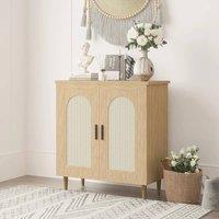 VOGREX Rattan Accent Sideboard, Buffet Storage Cabinet
