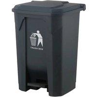 Kelvenix 80L Black Rubbish Pedal Bin | Size: 0.6m2