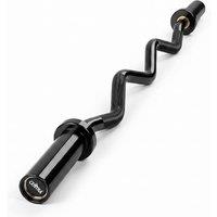 Centra EZ Curl Bar Olympic Barbell 120cm Weight Bar Strength Training 367kg in Black