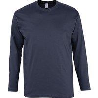 SOL'S Men's Monarch Long Sleeve T-Shirt in Navy | Size: 2XL
