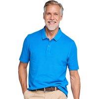 Pegasus Men's 2 Pack Plain Pique Polo Shirts in Blue | Size: Large