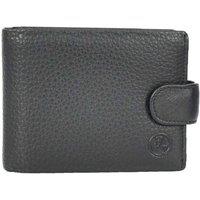 House of Leather Men's Mens Leather Bifold Wallet Cairn in Black