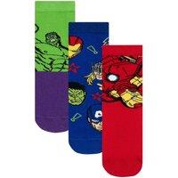 Marvel Men's Avengers 3 Pack Socks | Size: 4-6