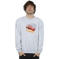 Disney Men's Cars Lightning McQueen Sweatshirt in Grey | Size: Large