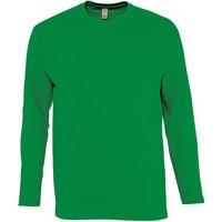 SOL'S Men's Monarch Long Sleeve T-Shirt in Green | Size: 2XL