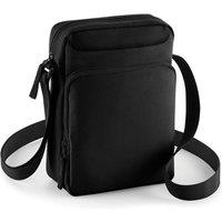 Bagbase Men's Across Shoulder Strap Cross Body Bag Pack of 2 in Black
